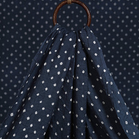 Blue - kutch tie-dye cotton bandhani fabric 30 - handcrafted