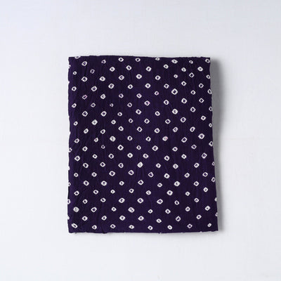  Blue Kutch Tie-Dye Cotton Bandhani Precut Fabric
