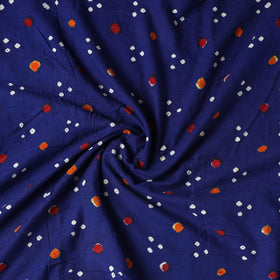  Blue Kutch Tie-Dye Cotton Bandhani Precut Fabric