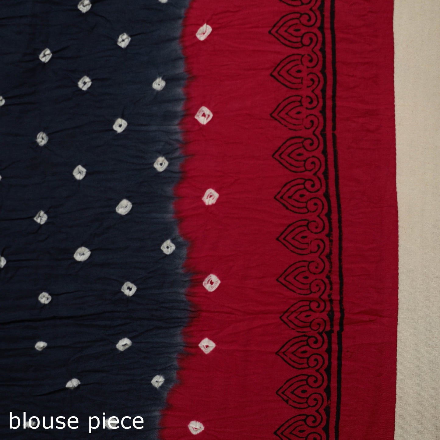 Blue Kutch Tie-Dye Cotton Bandhani Saree