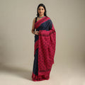 Blue Kutch Tie-Dye Cotton Bandhani Saree