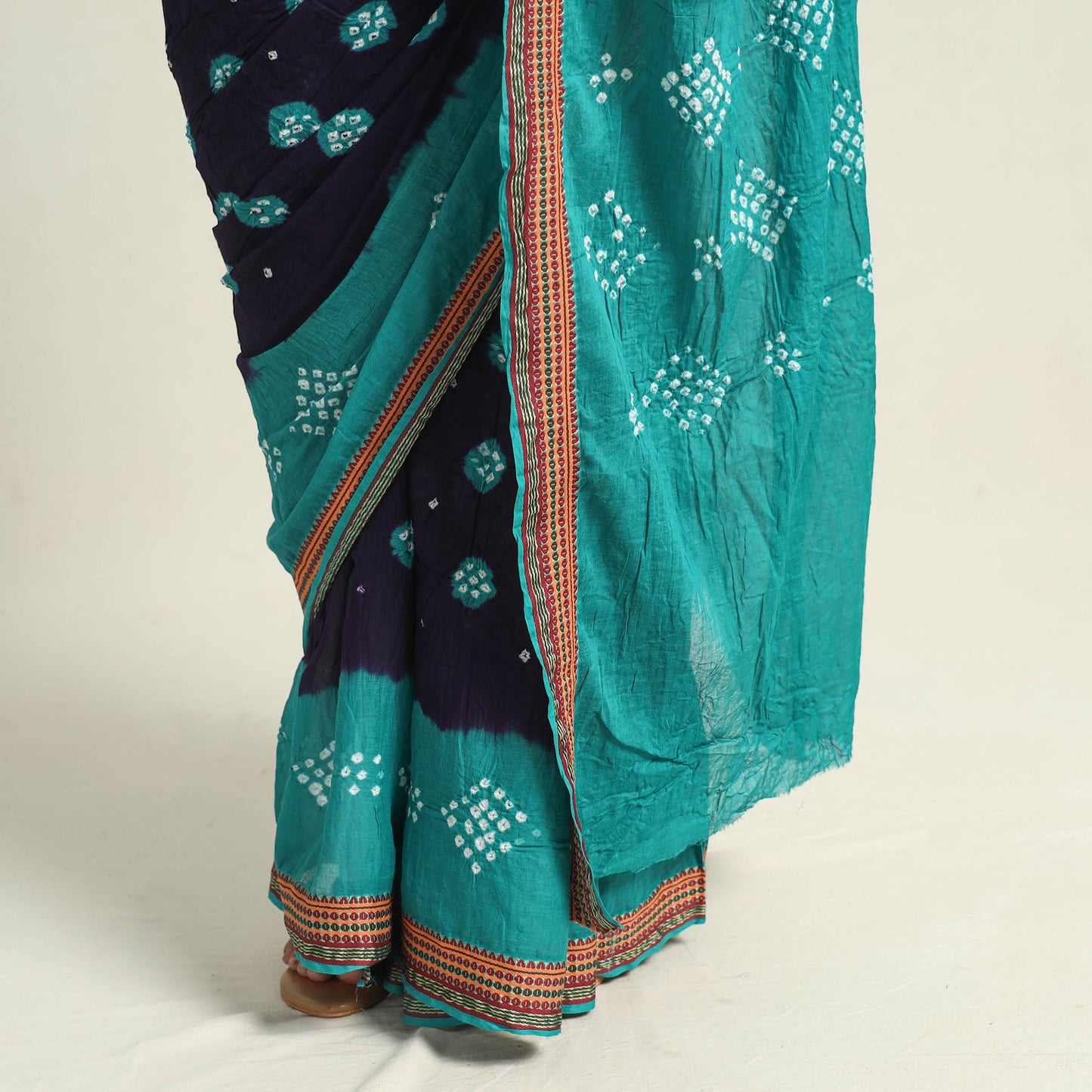  Kutch Tie-Dye Bandhani Saree 