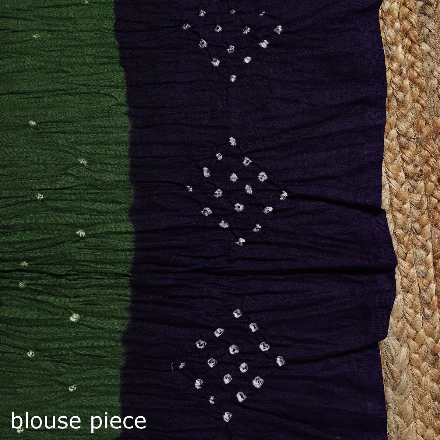 Kutch tie-dye cotton bandhani saree with blouse piece 34