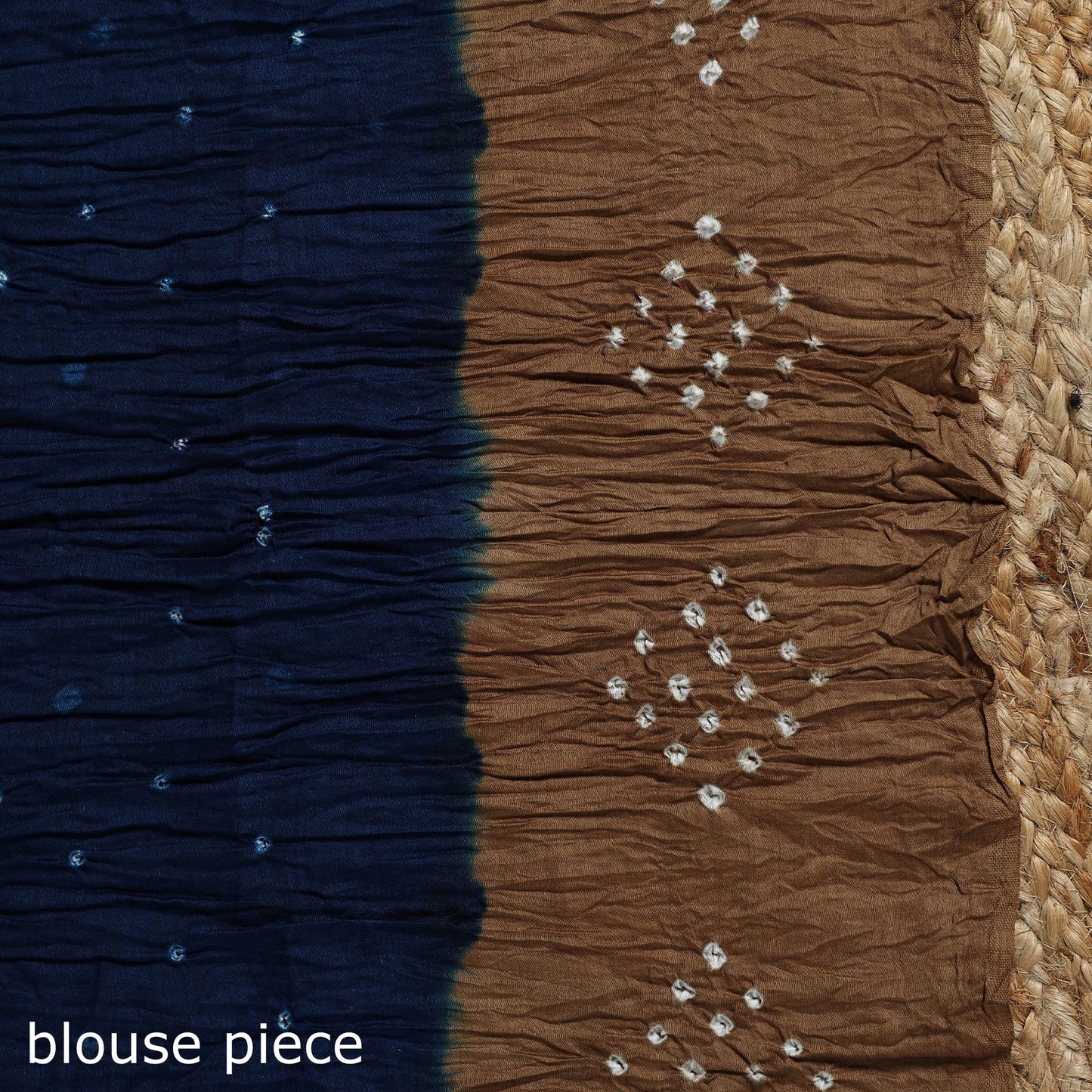 Kutch tie-dye cotton bandhani saree with blouse piece 41