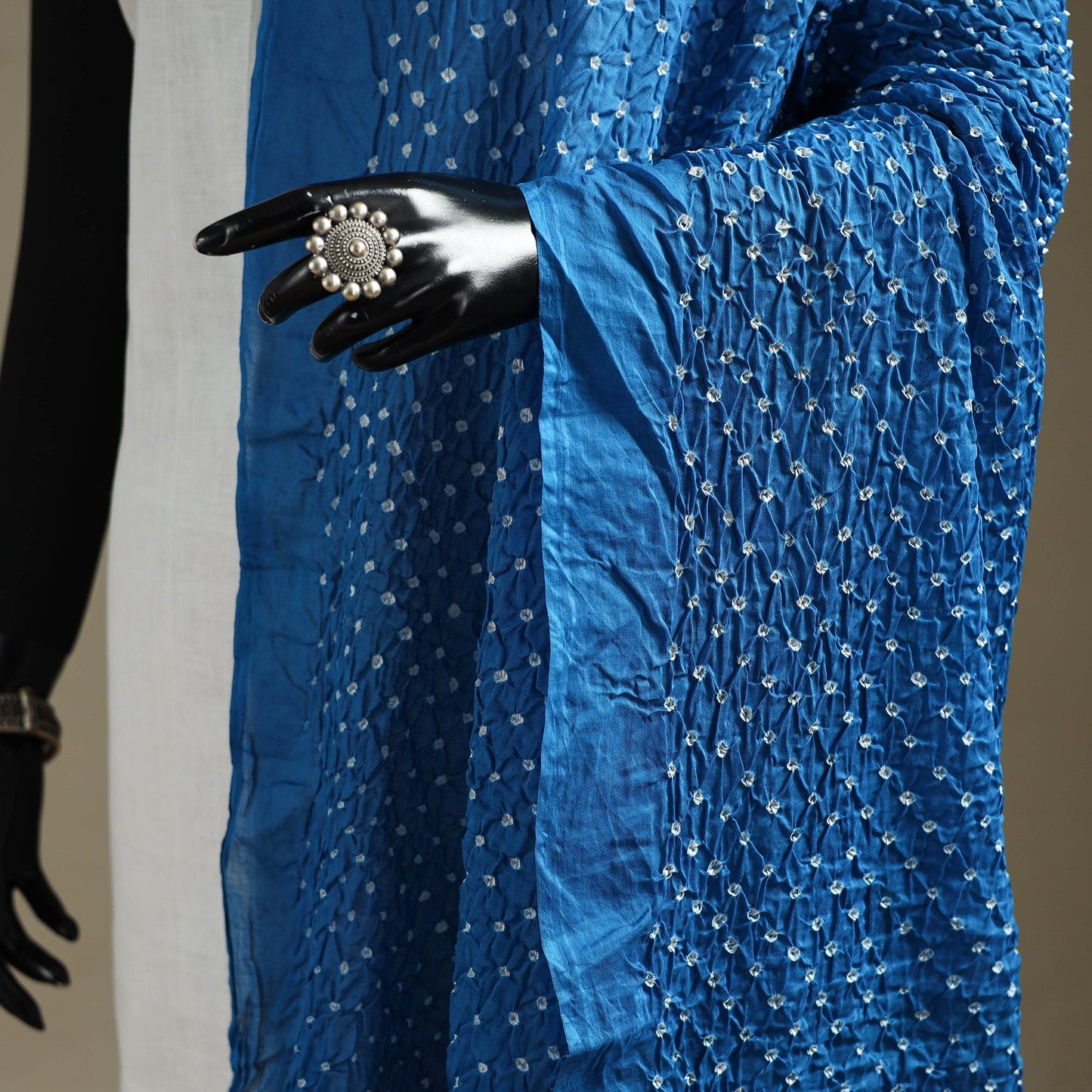 Kutch tie-dye cotton heavy bandhani dupatta 10 - handcrafted