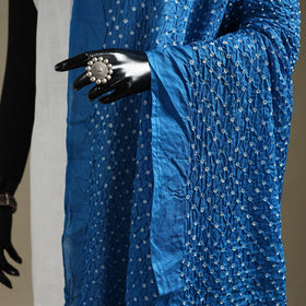 Kutch tie-dye cotton heavy bandhani dupatta 10 - handcrafted