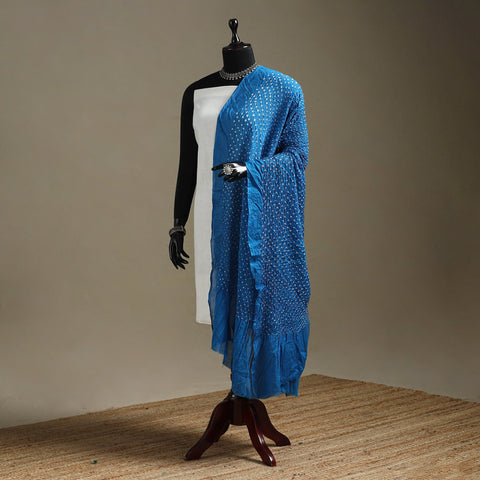 Kutch tie-dye cotton heavy bandhani dupatta 10 - handcrafted