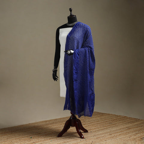 Kutch tie-dye cotton heavy bandhani dupatta 13 - handcrafted