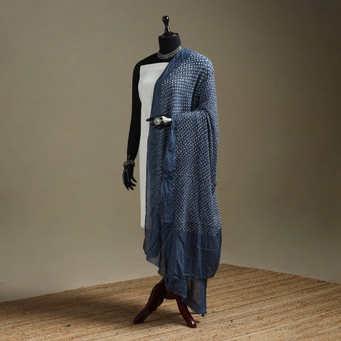 Kutch tie-dye cotton heavy bandhani dupatta 18 - handcrafted