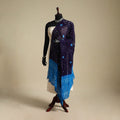 Blue - kutch tie-dye mul cotton bandhani dupatta 05