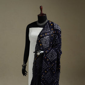 Kutch tie-dye mul cotton bandhani dupatta 03 - handcrafted