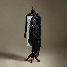 Kutch tie-dye mul cotton bandhani dupatta 03 - handcrafted
