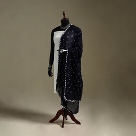 Kutch tie-dye mul cotton shibori bandhani dupatta 22