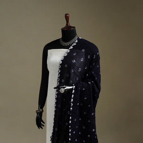 Kutch tie-dye mul cotton shibori bandhani dupatta 22
