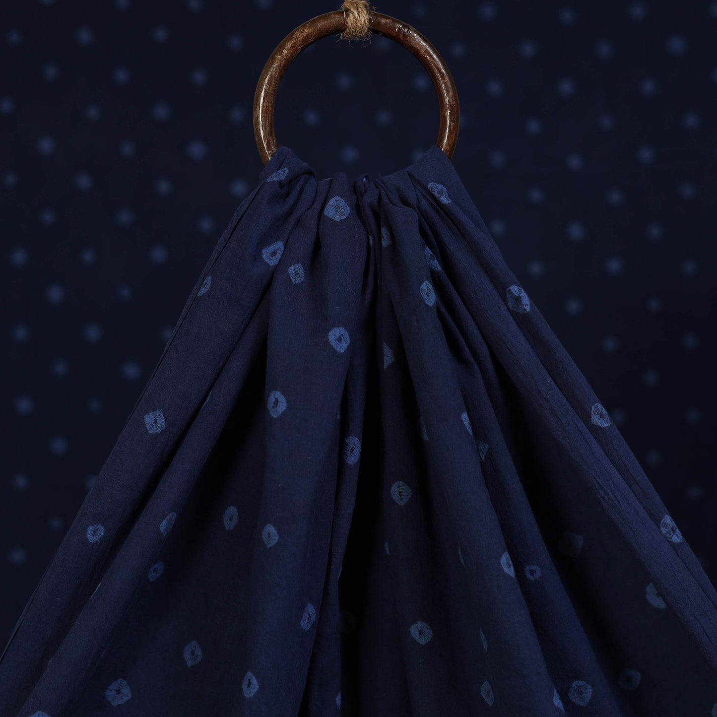 Kutch tie-dye pure mul cotton bandhani fabric 14