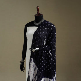 Kutch tie-dye mul cotton shibori bandhani dupatta 29