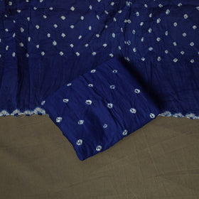 Kutch tie-dye satin cotton bandhani 3pc unstitched dress