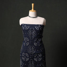 Kutch tie-dye satin cotton bandhani 3pc unstitched dress