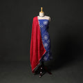 Kutch tie-dye satin cotton bandhani 3pc unstitched dress