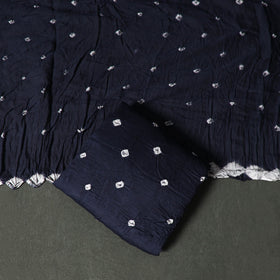 Kutch tie-dye satin cotton bandhani 3pc unstitched dress
