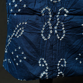 Kutch tie-dye satin cotton bandhani 3pc unstitched dress