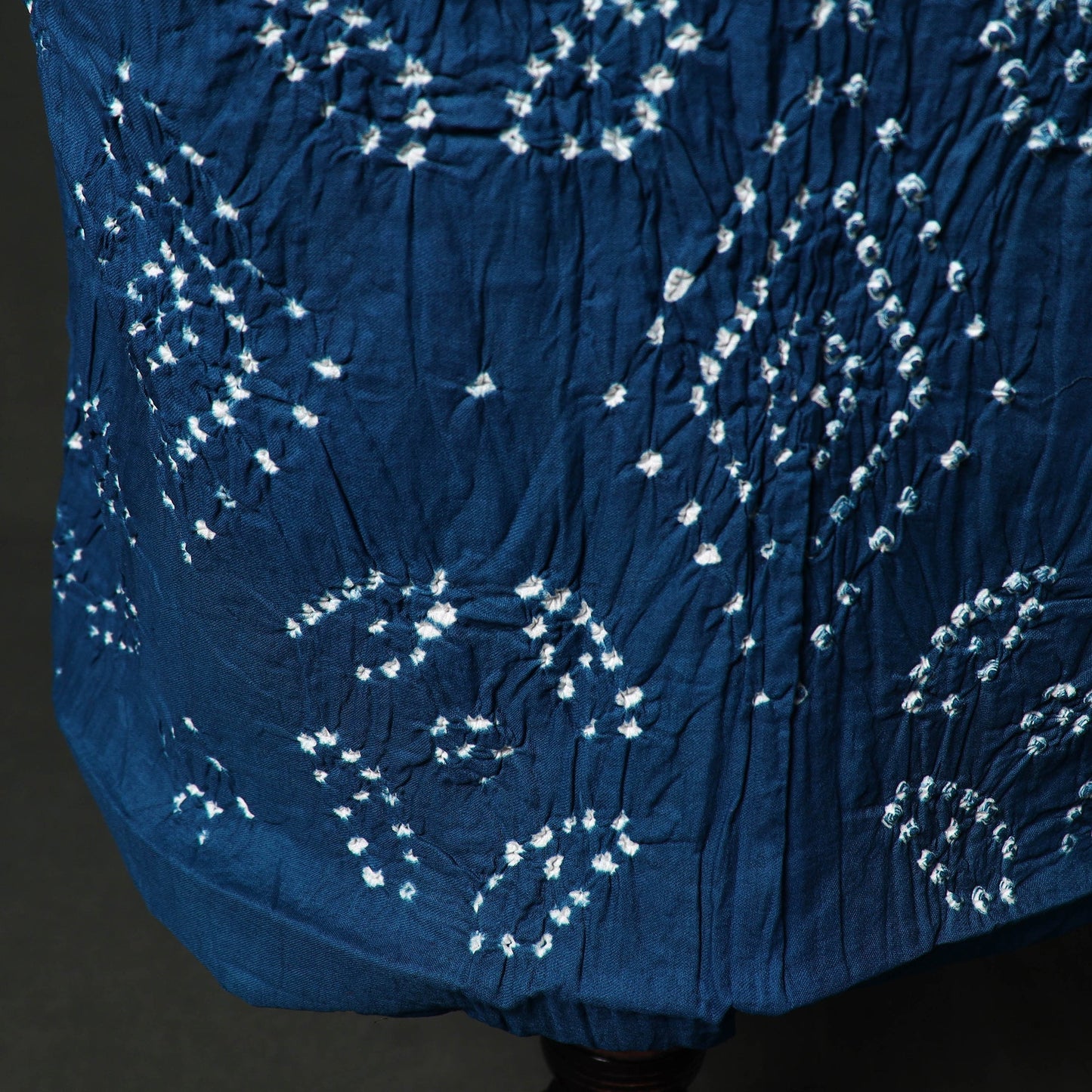Kutch tie-dye satin cotton bandhani 3pc unstitched dress