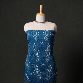 Kutch tie-dye satin cotton bandhani 3pc unstitched dress