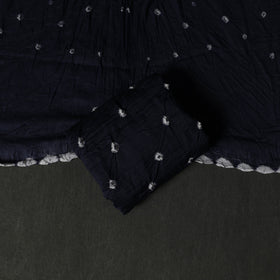 Kutch tie-dye satin cotton bandhani 3pc unstitched dress
