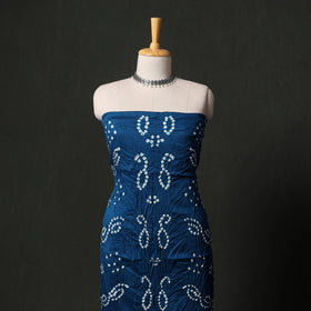 Kutch tie-dye satin cotton bandhani 3pc unstitched dress