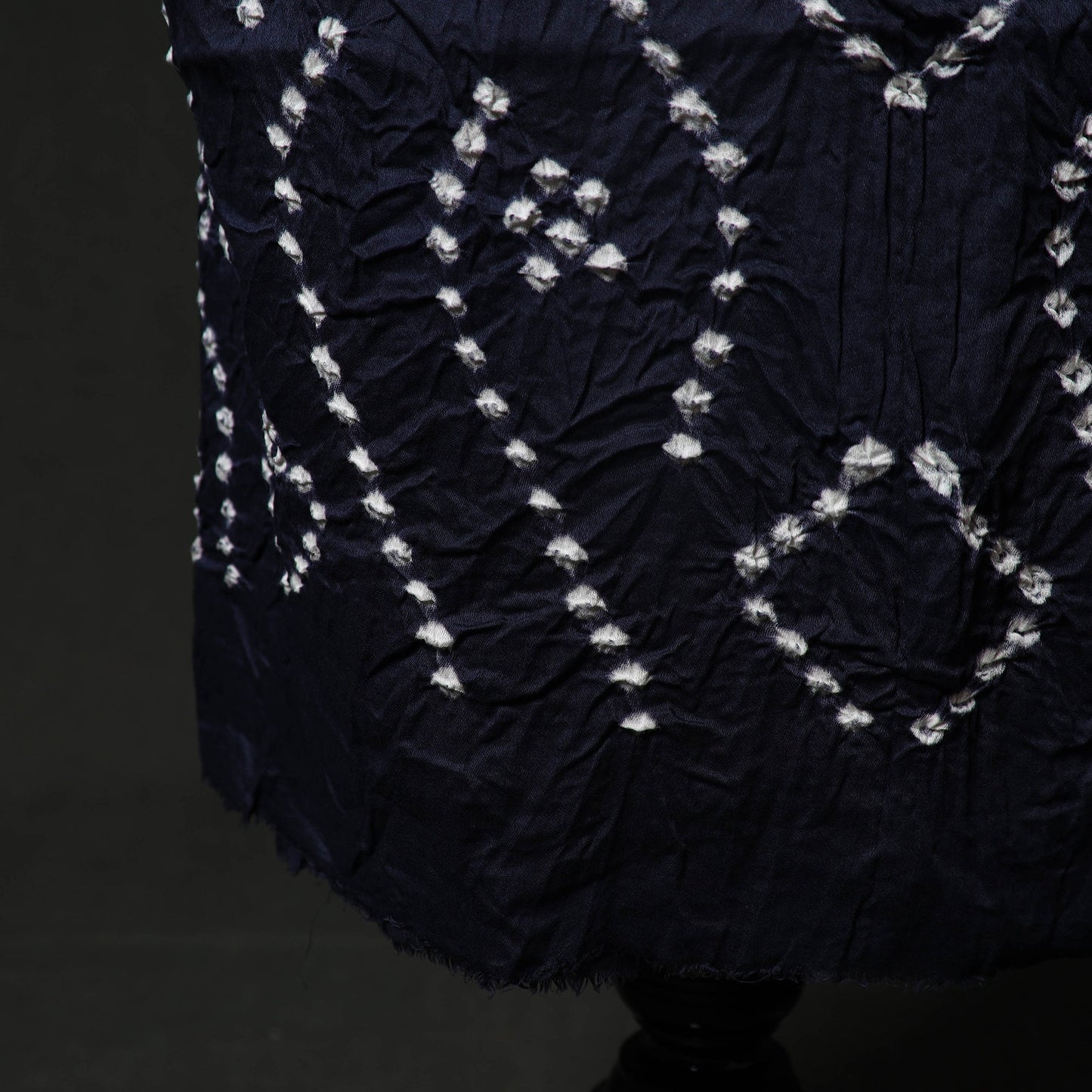 Kutch tie-dye satin cotton bandhani 3pc unstitched dress