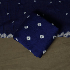 Kutch tie-dye satin cotton bandhani 3pc unstitched dress