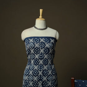 Kutch tie-dye satin cotton bandhani 3pc unstitched dress