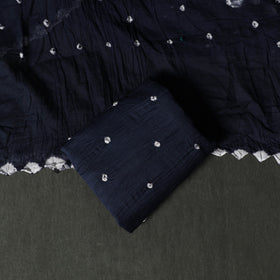 Kutch tie-dye satin cotton bandhani 3pc unstitched dress