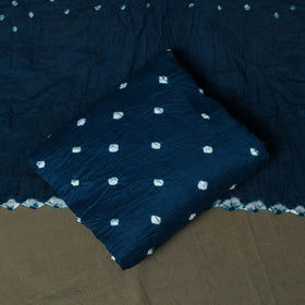 Kutch tie-dye satin cotton bandhani 3pc unstitched dress