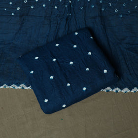 Kutch tie-dye satin cotton bandhani 3pc unstitched dress