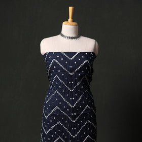 Kutch tie-dye satin cotton bandhani 3pc unstitched dress