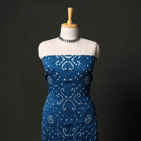 Kutch tie-dye satin cotton bandhani 3pc unstitched dress