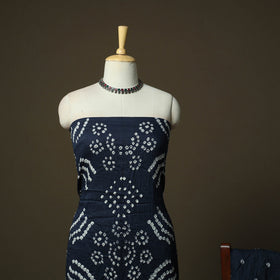 Kutch tie-dye satin cotton bandhani 3pc unstitched dress