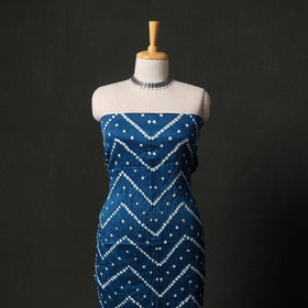Kutch tie-dye satin cotton bandhani 3pc unstitched dress