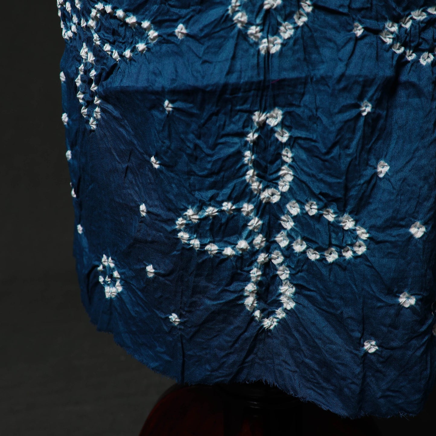 Kutch tie-dye satin cotton bandhani 3pc unstitched dress
