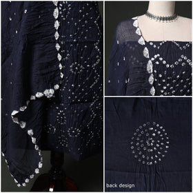 Kutch tie-dye satin cotton bandhani 3pc unstitched dress
