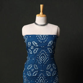 Kutch tie-dye satin cotton bandhani 3pc unstitched dress