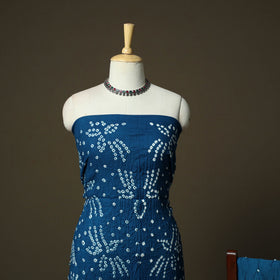 Kutch tie-dye satin cotton bandhani 3pc unstitched dress