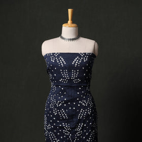 Kutch tie-dye satin cotton bandhani 3pc unstitched dress