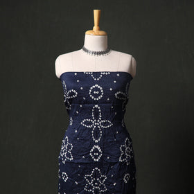 Kutch tie-dye satin cotton bandhani 3pc unstitched dress