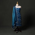 Kutch tie-dye satin cotton bandhani 3pc unstitched dress
