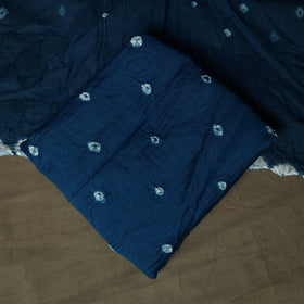 Kutch tie-dye satin cotton bandhani 3pc unstitched dress