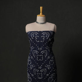 Kutch tie-dye satin cotton bandhani 3pc unstitched dress