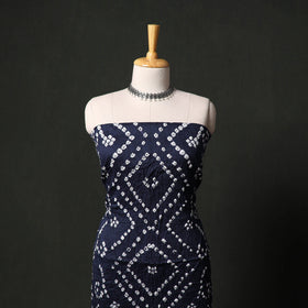 Kutch tie-dye satin cotton bandhani 3pc unstitched dress