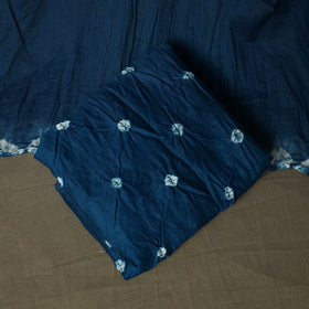 Kutch tie-dye satin cotton bandhani 3pc unstitched dress